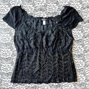 Cosabella Made in Italy Vintage Y2K Lace BlackTop